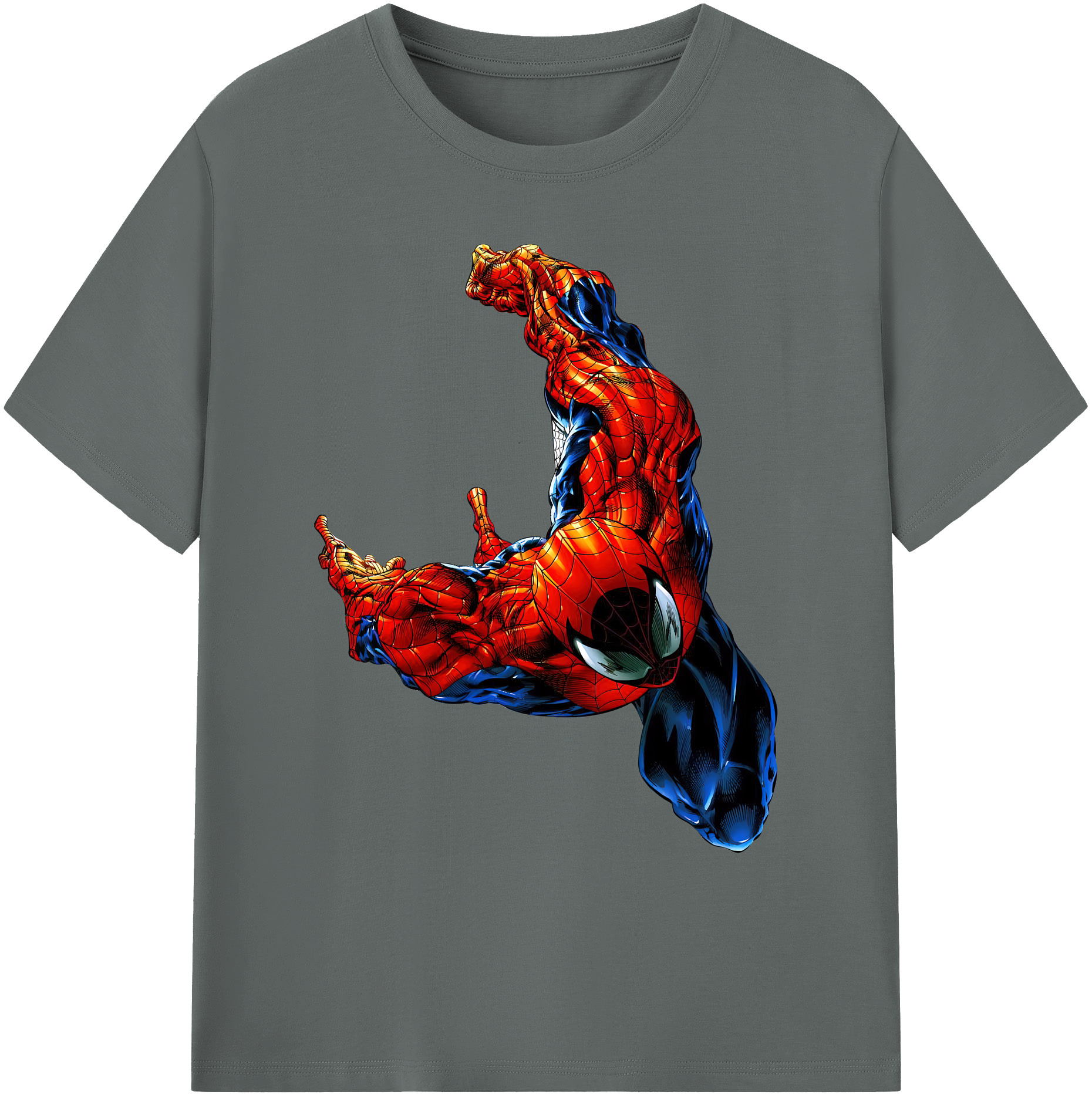 （画像用） Spider Man スパイダーマン 綿100％ メンズ半袖Tシャツ｜肌触りやわらか＆通気性